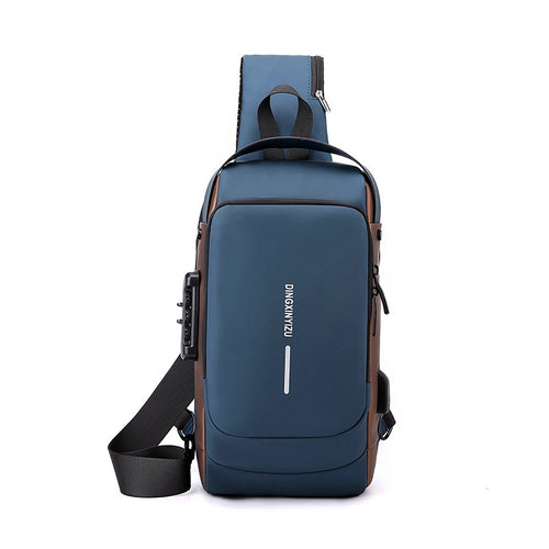 Lock Messenger Crossbody Bag - Large Capacity Business Bag