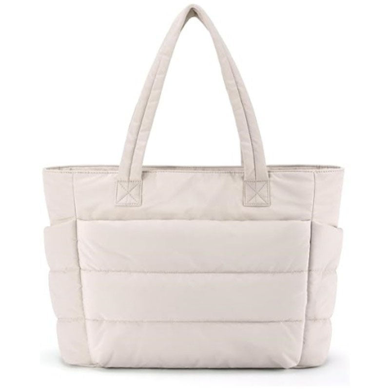 Quilted Laptop Tote Bag for Women