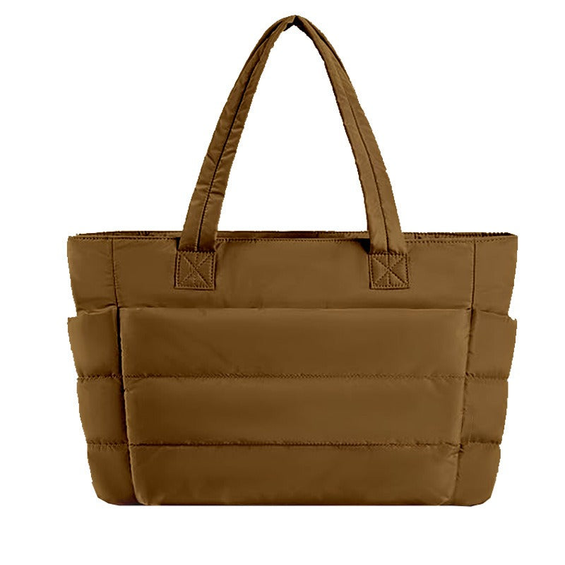 Quilted Laptop Tote Bag for Women