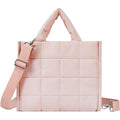 Square Grid Down Quilted Crossbody Bag