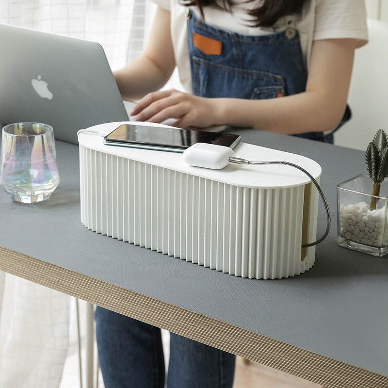Cable Management Box for Power Strips & Cords