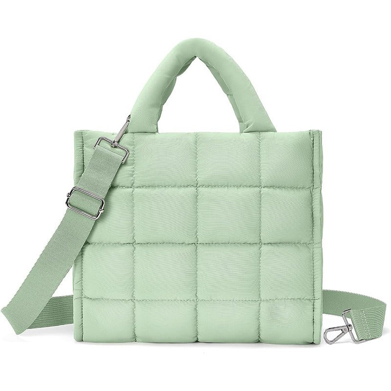 Large Quilted Crossbody Tote Bag for Women