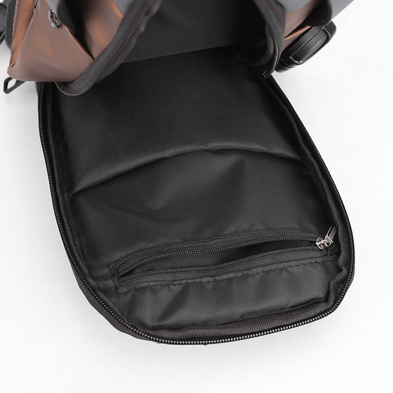 Lock Messenger Crossbody Bag - Large Capacity Business Bag