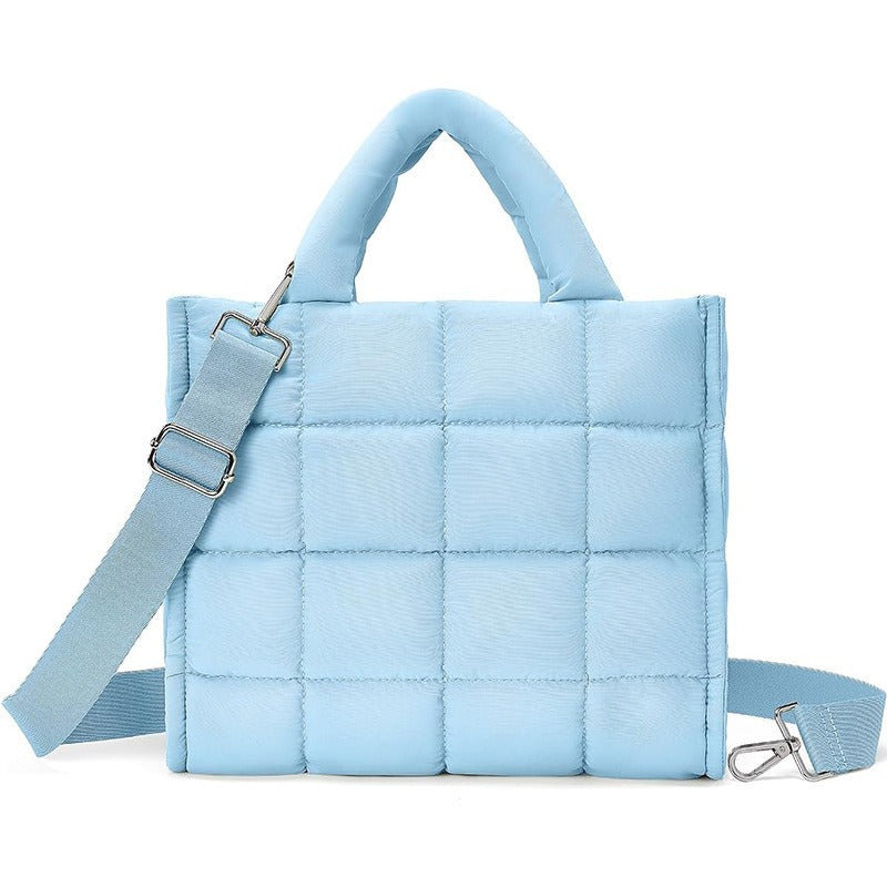 Large Quilted Crossbody Tote Bag for Women