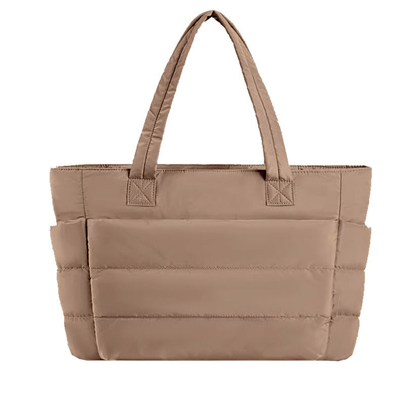 Quilted Laptop Tote Bag for Women