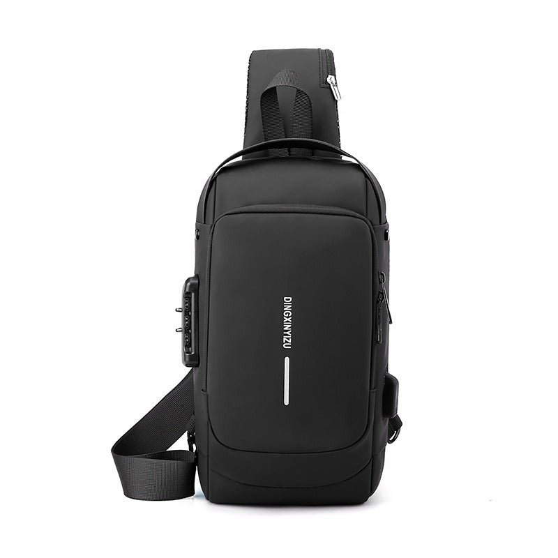 Lock Messenger Crossbody Bag - Large Capacity Business Bag